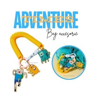 Adventure Time ADVENTURE TIME Cartoon Pendant Spring Rope Keychain, Bag …